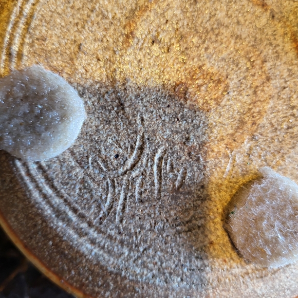 Mid-Century Modern Japanese Ceramic Trinket Dish w/ Fish Lid Signed - Picture 8 of 13